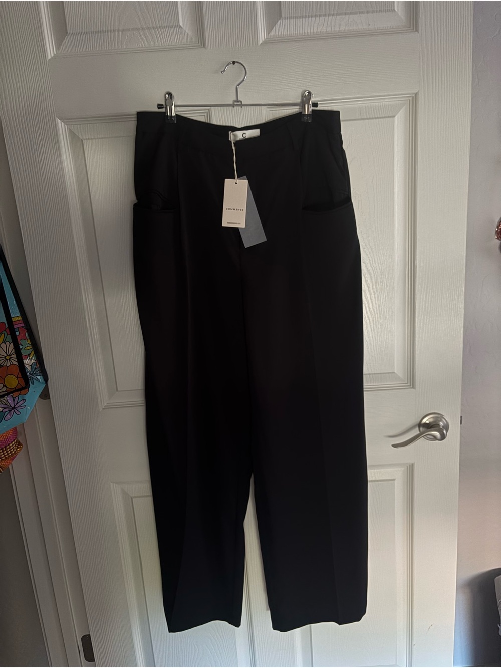 commense black pants xl nwt